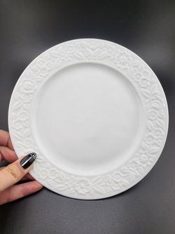 Set Of 3 Vintage Anchor Hocking Vitrock White Bread/Salad Plates 