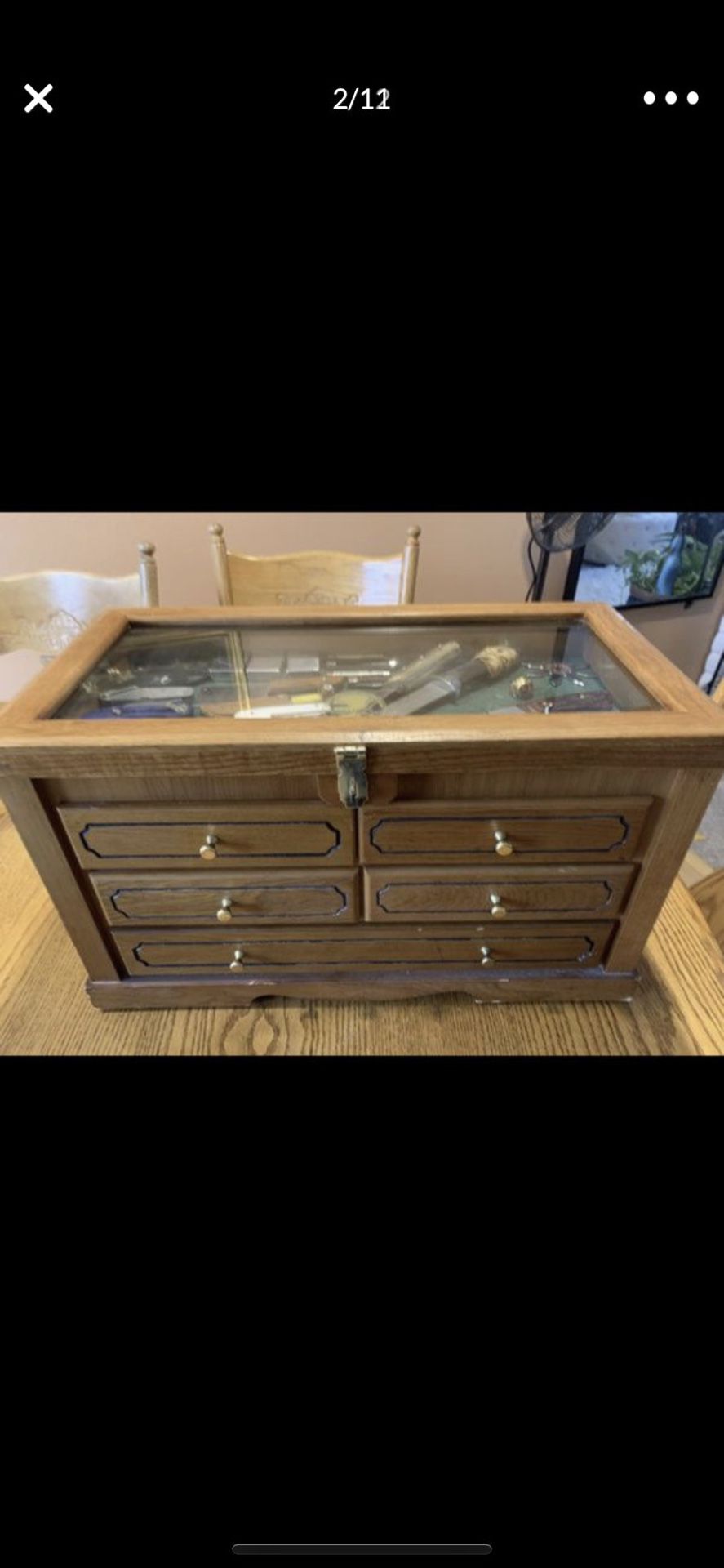 Display Case with Contents