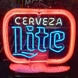 CERVEZA  LITE NEON BEER SIGN