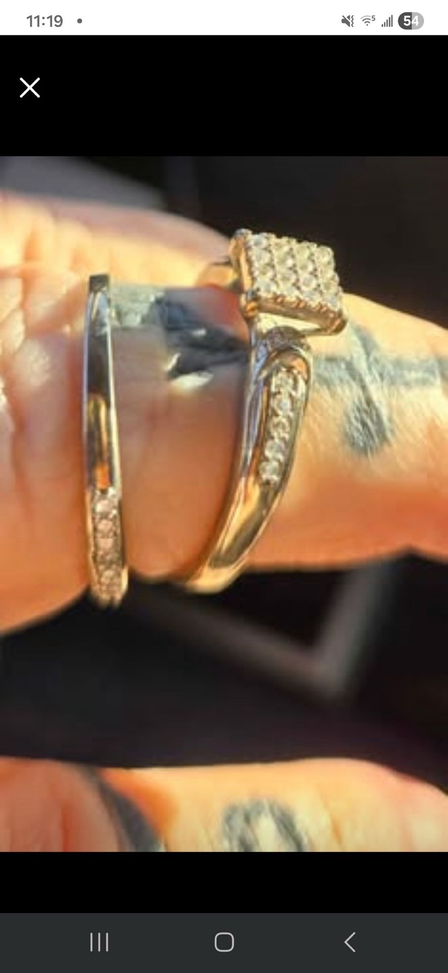 Diamond rings and necklace