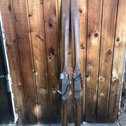 Antique Wooden Skis