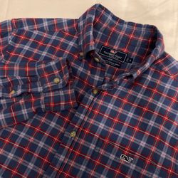 Vineyard Vines Men's Multicolor Flannel Long Sleeve Class Fit Tucker Shirt S