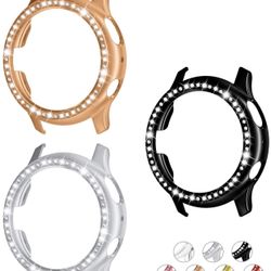 Galaxy Watch Active 2 Case 44mm, Bling Frame Protective Case Compatible for Galaxy Watch Active 2 3 Pack