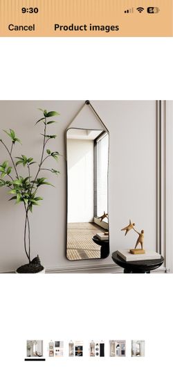 Hanging wall mirror