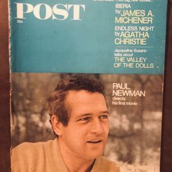 Vintage Post Magazine Paul Newman Feb. 24,1968-Great Stories-Advertising & Photos GC.  