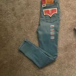 Girls High Rise Skinny Levi Jeans 720