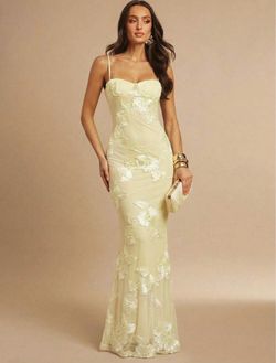 New long yellow dress