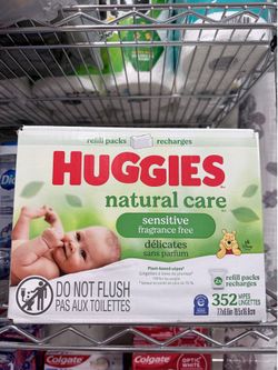 HUGGIES 352 COUNT BABY WIPES $9.00 EACH