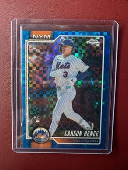 Carson Benge Topps Chrome RC X-Fractor 002/150