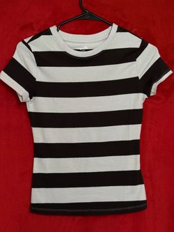 Black & white striped shirt