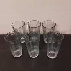 

Vintage Anchor Hocking Highball glass tumbler Set of  6