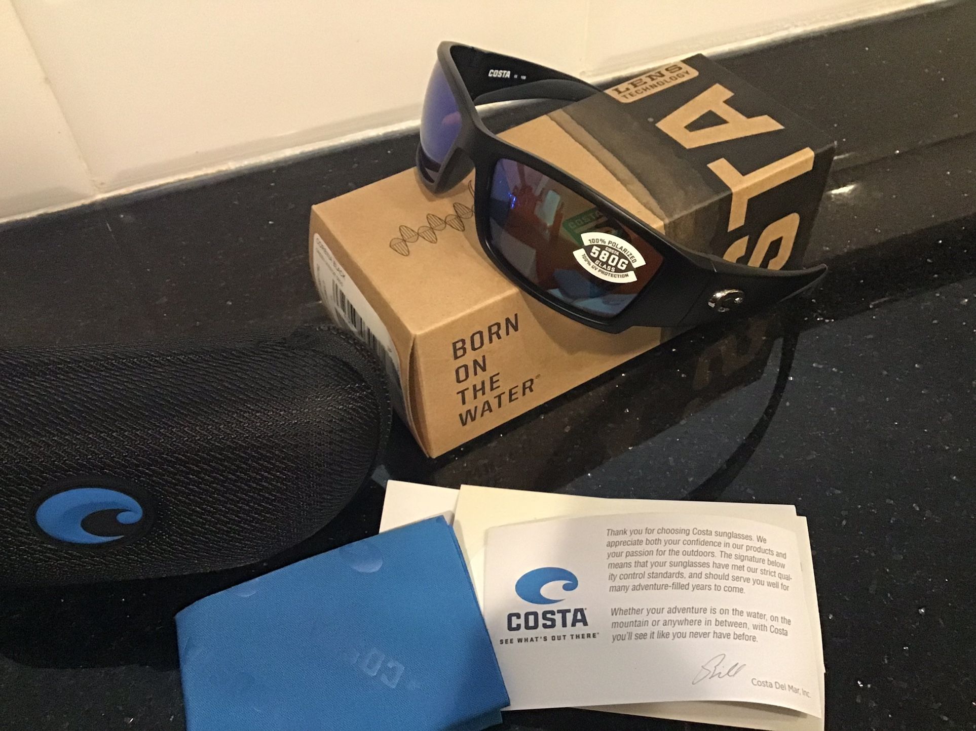 Brand New Authentic Costa Del Mar Corbina 580G Polarized Sunglasses