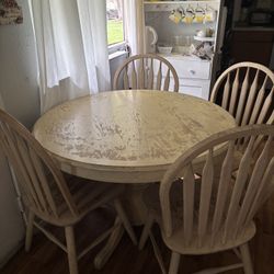 Center Table With Four Chairs