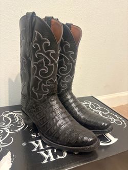 Black Jack Caiman Cowboy Boots