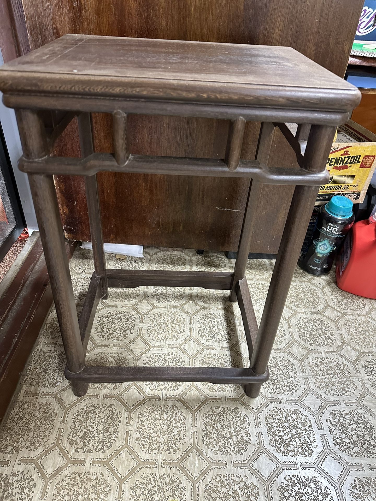 Rare custom Chinese antique end table