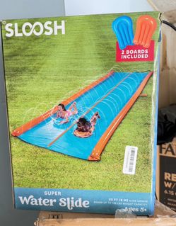 Sloosh Super Water Slide 25 ft with 2 Boards