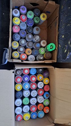 Empty Spray Paint Cans