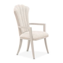 Fantosini Silver Mist/Cappuccino Dining Arm Chair (Set of 2)