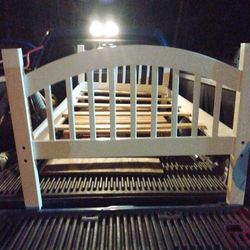 Single White Bed Frame
