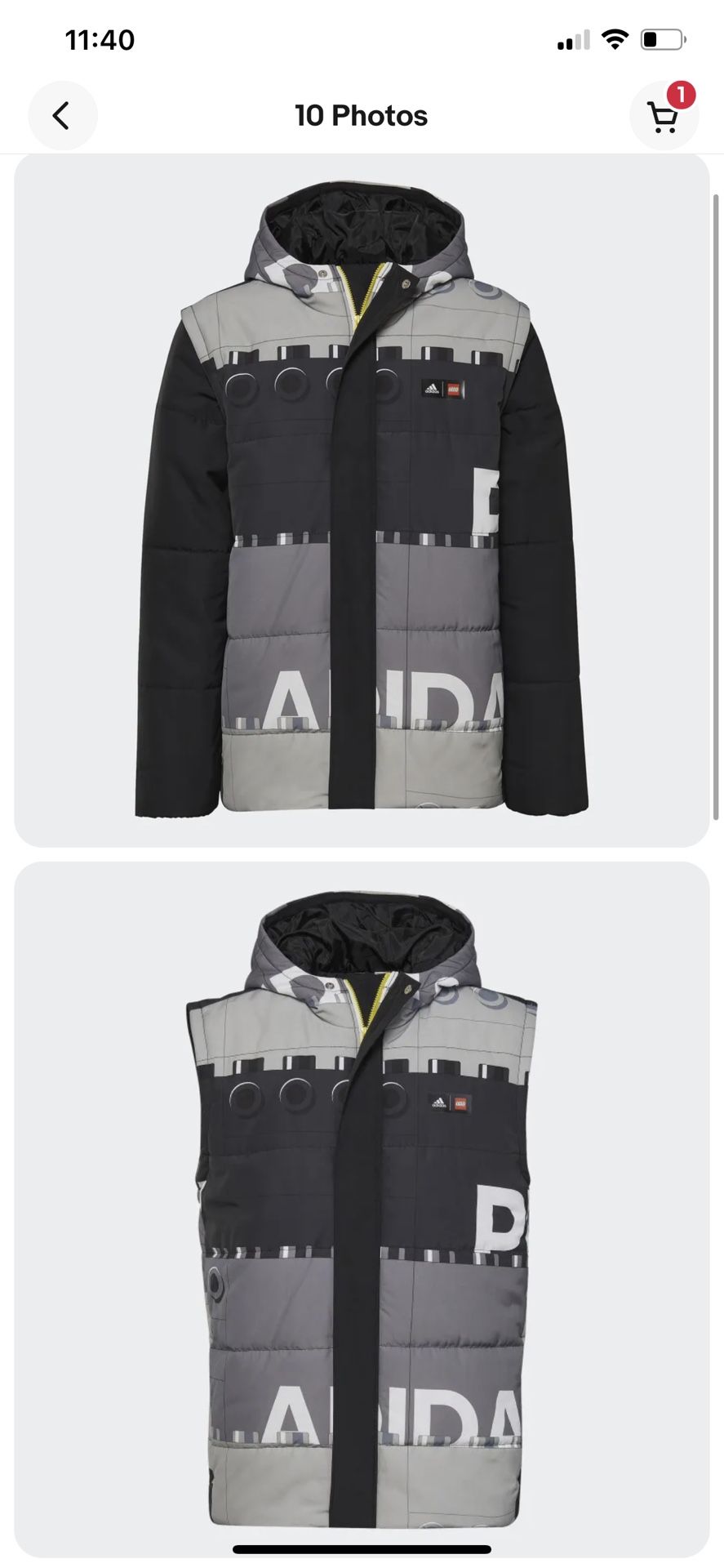 Adidas Lego Jacket For Kids