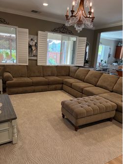 Large sofa and ottoman 10.5’x13’ lengths