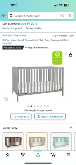 baby crib with mattress