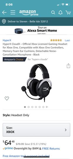 HyperX CloudX Xbox Headset