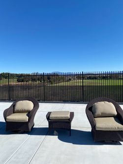 Rocking and gliding patio chairs