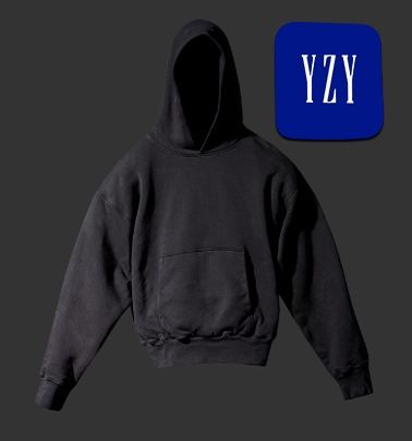 Large Gap x Yeezy YZY Kanye West Hoodie Jacket  Black Size Adult  -New 