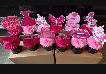 Barbie Centerpieces 12 and party supplies