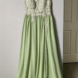 Light Green Formal Dress / Prom Dress / Bridesmaid Dress