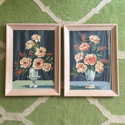 Vintage pair pant by number paintings