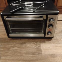 Hamilton Beach 1500w Countertop Toaster Oven With Convection And Rotisserie 31108series 