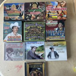 Spanish Mexican Music CD Bulk Lot Corridos Banda Nortenas chalino Sanchez