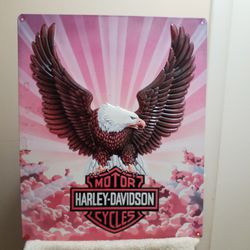 "Harley Davidson 'Motor Cycles' Plaque