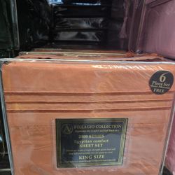 New 6pc King Deep Pocket Sheet Set All Sizes Available 