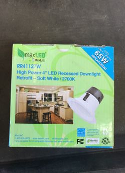MaxLED high power 4” LED RECESSED DOWNLIGHT