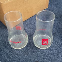 7 Up The Uncola Glass Cups