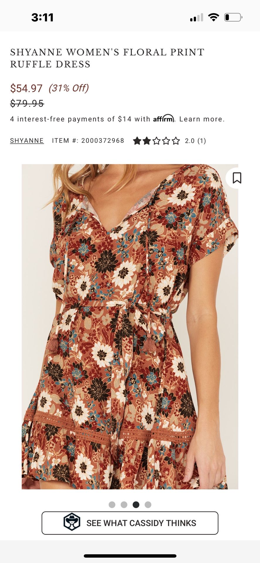 Shyanne Floral Print Ruffle Dress