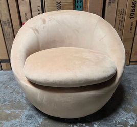 Amazing beige swivel chair