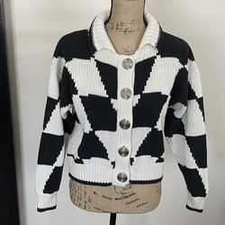 The Limited Cotton Blend Cardigan Sweater, Sz M