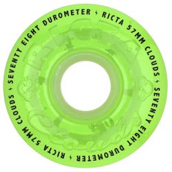 Ricta Clouds Glow In The Dark Green 57mm 78a Skate Wheels 