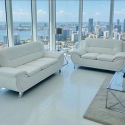 White Sofa Set With Loveseat New Livingroom Set
