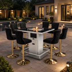 Brand new patio Fire pit bar propane