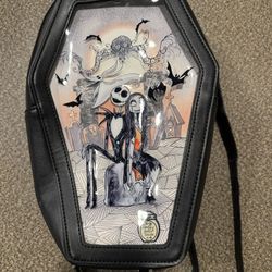 Her Universe x Disney Coffin Nightmare Before Christmas Backpack Bag NWT