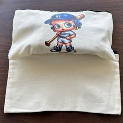 Los Angeles Dodgers Canvas Pouch, Pencil Case, Makeup Bag, Utility Bag, Misc Bag