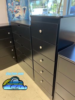 Black dresser new chest with rails cajonera Comoda compressed Nuevo