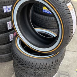 Brand New 235/50R17 Vogue With/gold  Set Off 4 Tires For Sale Finance Available 