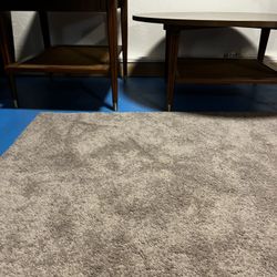 Rare - Mid-century Modern Atomic era Round Coffee Table And End Table 