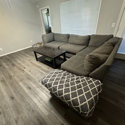 Gray Sectional L Couch